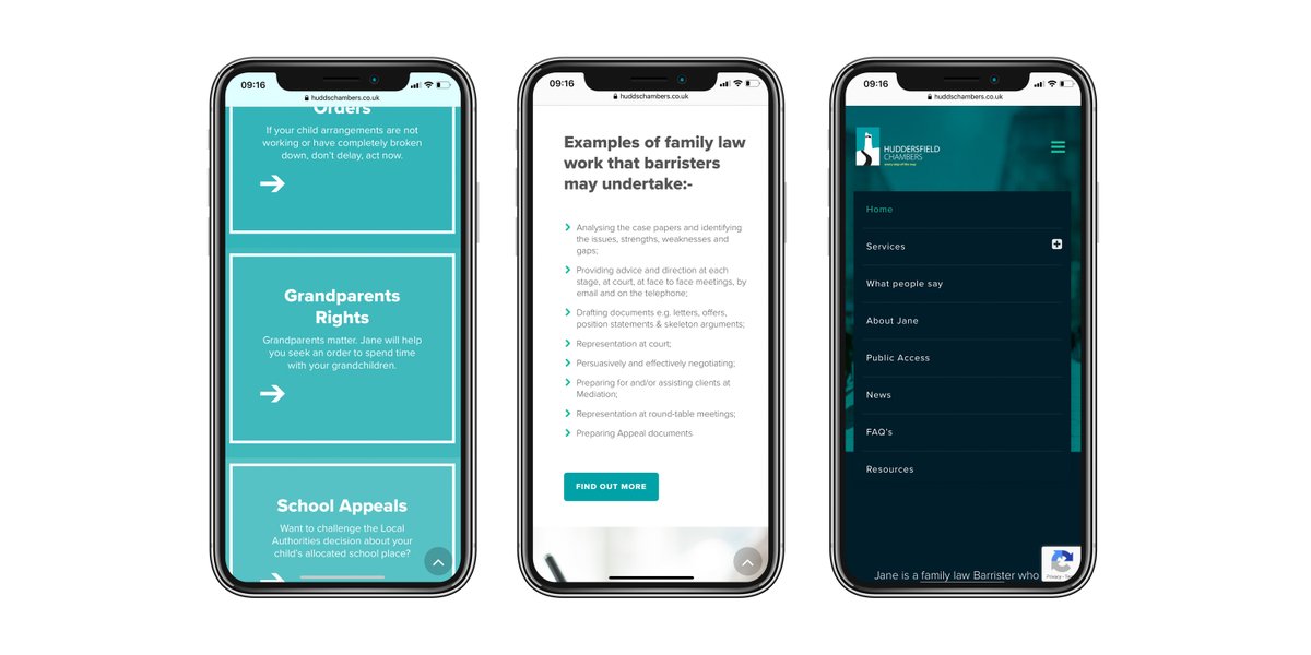SoloAndJones's tweet photo. Here's a website for Huddersfield Chambers Barrister, Jane Sisson-Pell, the website went live just after Christmas. https://t.co/9rqAzSCqvr #websitedesign #huddersfield #graphicdesign https://t.co/nTABUUgJPF