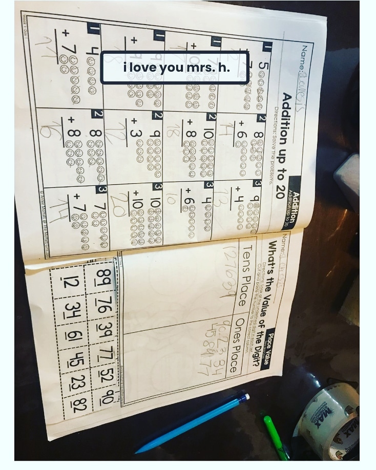 😭❤ eLearning love from one of my firsties.