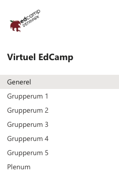mathiaspoulsen's tweet photo. Hey #skolechat, inspireret af @SidselNonnemann's gode erfaringer med gruppearbejde i MS Teams leger jeg lige med en tanke om virtuel #edcampdk, der kunne se nogenlunde sådan her ud: https://t.co/xNup8pB4Wr