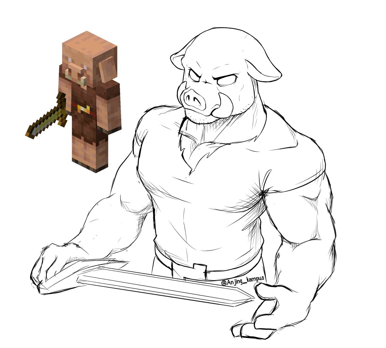 Piglins Art