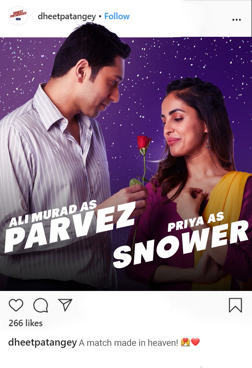 HappiiDigital's tweet photo. Kaun kehta hai ki ishq sirf kitaabon mein hota hai? Inhe dekhkar aap kitaabon wala pyaar bhi bhool jaoge! Miliye #AliMurad as #Parvez aur #PriyaBanarjee as #Snower se!
.
.
.
#DheetPatangey #DheetPatangeyOnHotstar #ShivinNarang #ChandanRoySanyal #HardikSangani https://t.co/LFLcDKCveJ