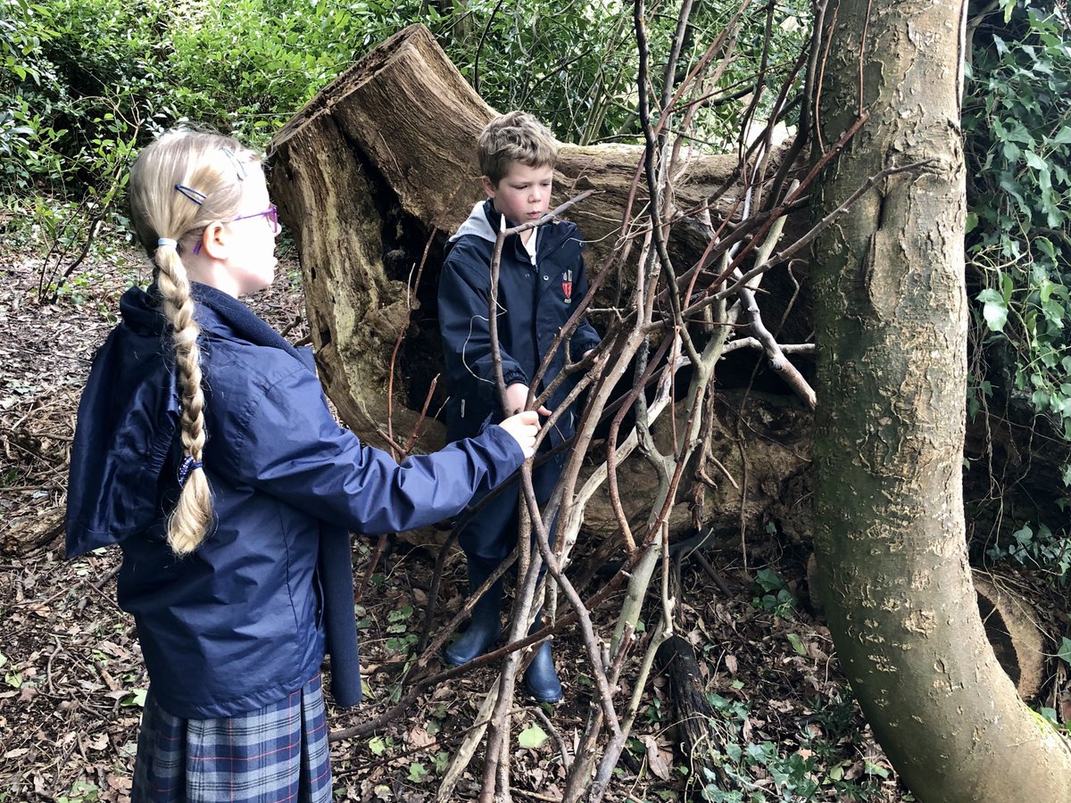 RydePrep's tweet photo. Business as usual, for now, in the Junior School with some fun outdoor learning. Year 4 have been whittling hazel to make long bows and Year 3 have been building dens. #RydeJunior #RydeY3 #RydeY4 #RydeOutdoorLearning https://t.co/e7gJubLMr5