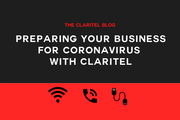 Claritelltd's tweet photo. Are you trying to put plans in place so your employees can work from home? 😬 Or are you wondering how you'll communicate with clients/customers if you have to temporarily close your business due to #Coronavirus? 🙁 

Find out how Claritel can help: https://t.co/5G7rVvpvDr https://t.co/Uk9VMCJpsb