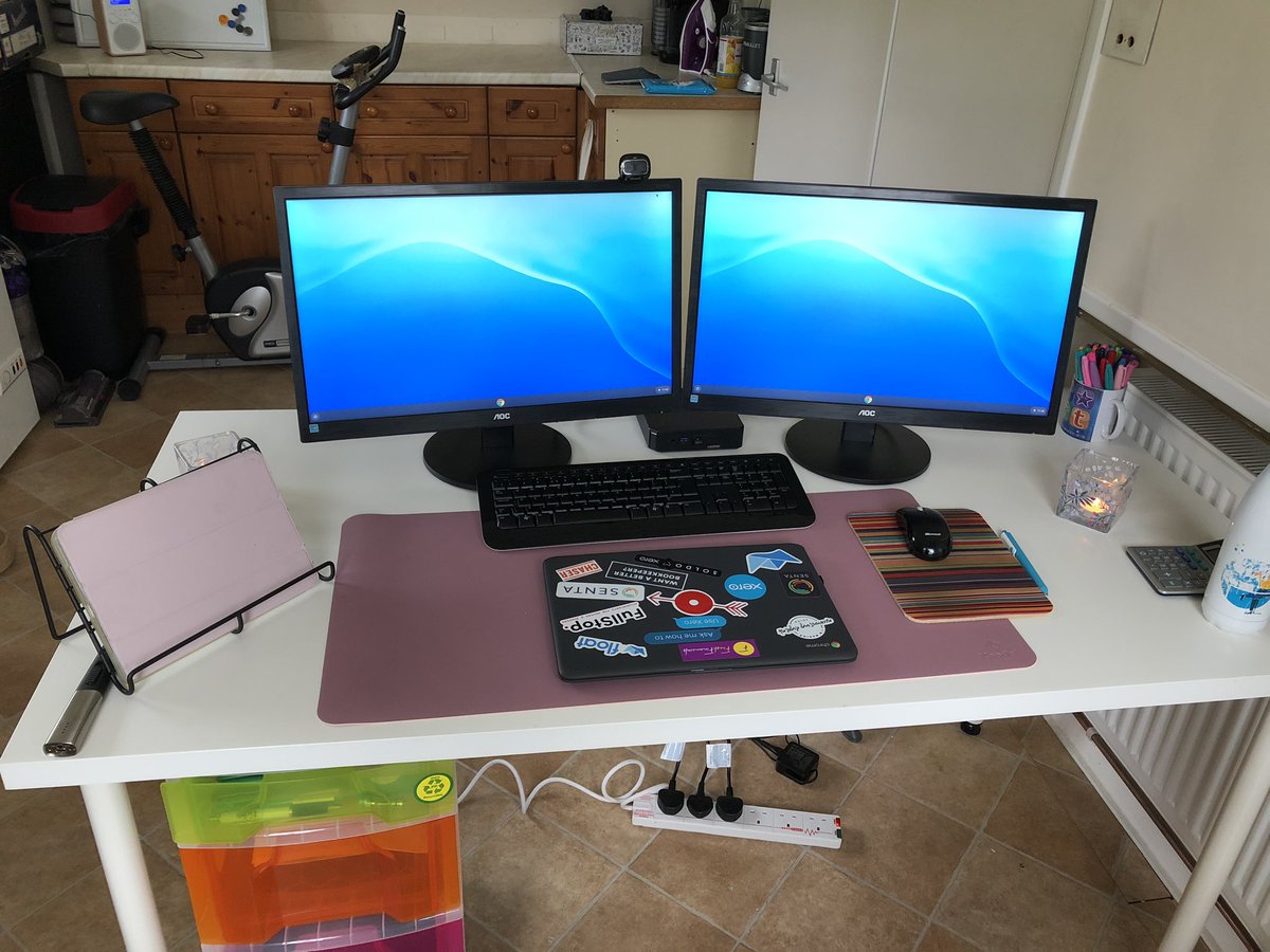 FreshFinancials's tweet photo. When you have 5 people all working from home when you are only used to 1 at a time means itβs time to think about personal space. Jonny has our usual home office and I have.... the utility room ππ€£ #SheCave #HomeWorking #PersonalSpace https://t.co/awoJsQSwLh