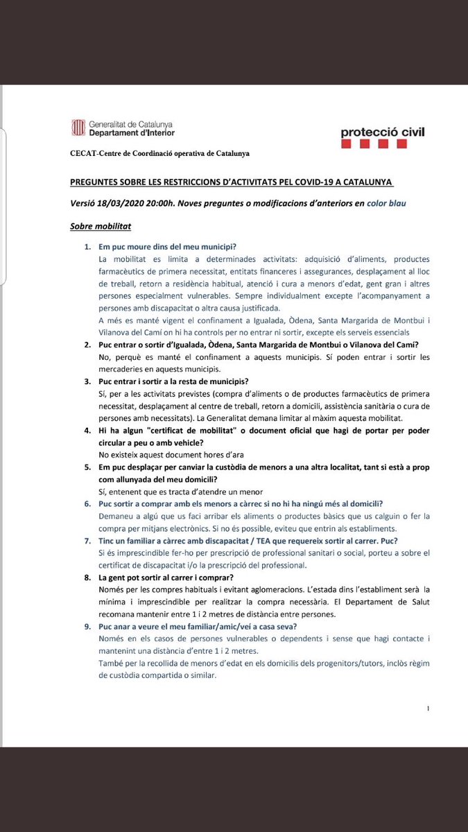 matarocat's tweet photo. 🔴👮‍La Policia Local de #Mataró ha interposat 102 denúncies entre diumenge i dimecres per incomplir les restriccions de mobilitat decretades per l'estat d'alarma. 
❗Les sancions poden anar dels 600 als 30.000 € 
🙏RESPECTA el CONFINAMENT i #quedatacasa #coronavirus https://t.co/KfI1OIFFis