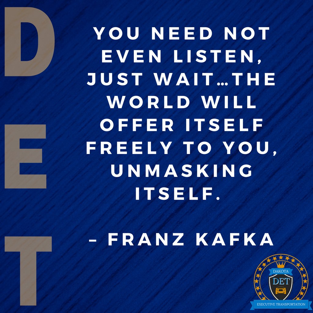 DakotaExecutive's tweet photo. Allow the world to reveal itself to you. 
https://t.co/CXSxp8DXyT
.
.
.
#thankyou #travel #transportation #chauffeur #luxury #limousine #atlantanetworking #atlanta #business #entrepreneur #boss #motivational #motivation #inspiration #quotes https://t.co/QiYeIMlrfG