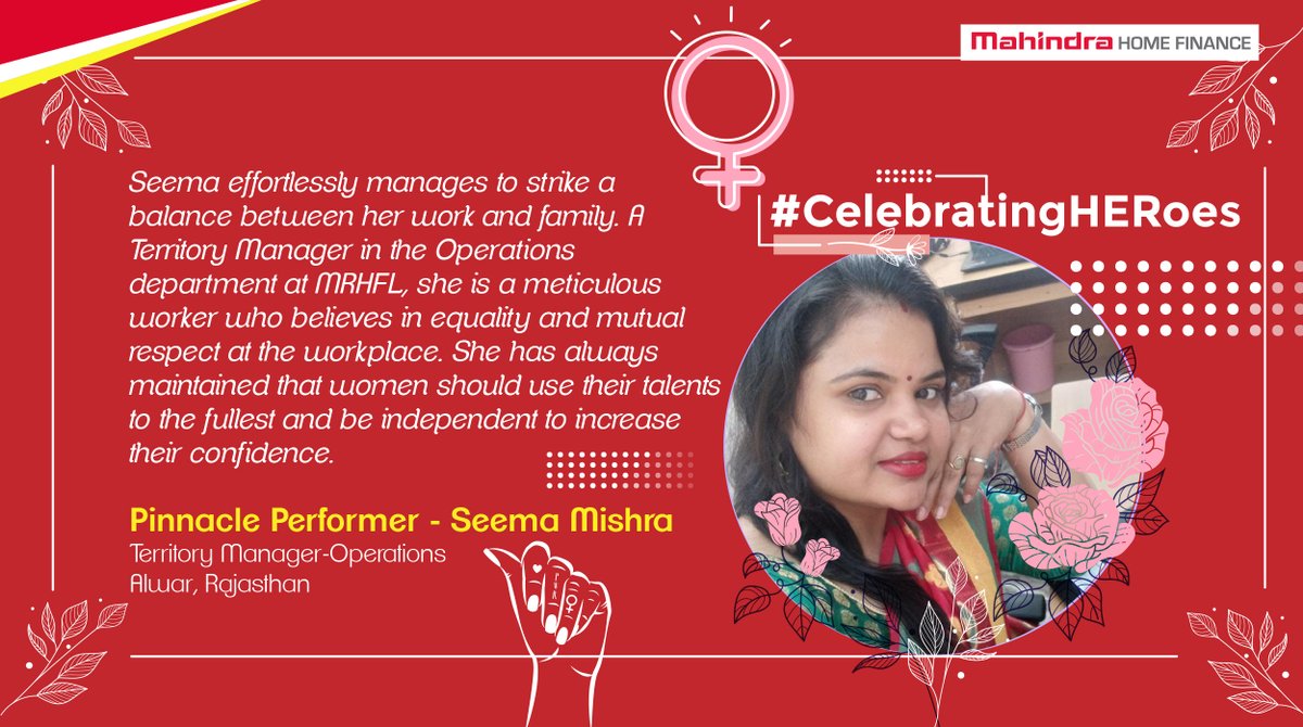 Pushing women to use their talents to their utmost potential and soar high!

#MRHFL
#CelebratingHERoes
#EachForEqual
#WomenOfMRHFL