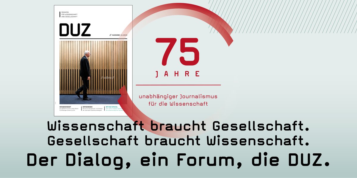 DMedienhaus's tweet photo. Am 11. Dezember 1945 erschien die Göttinger Universitätszeitung zum ersten Mal. In diesem Jahr feiert das #DUZ Magazin für #Wissenschaft und Gesellschaft das 75. Jubiläum. Lesen Sie hier die digitale kostenlose Ausgabe 12/2019: https://t.co/wQAkA56bTC #WissKomm https://t.co/QEeaRrihjz