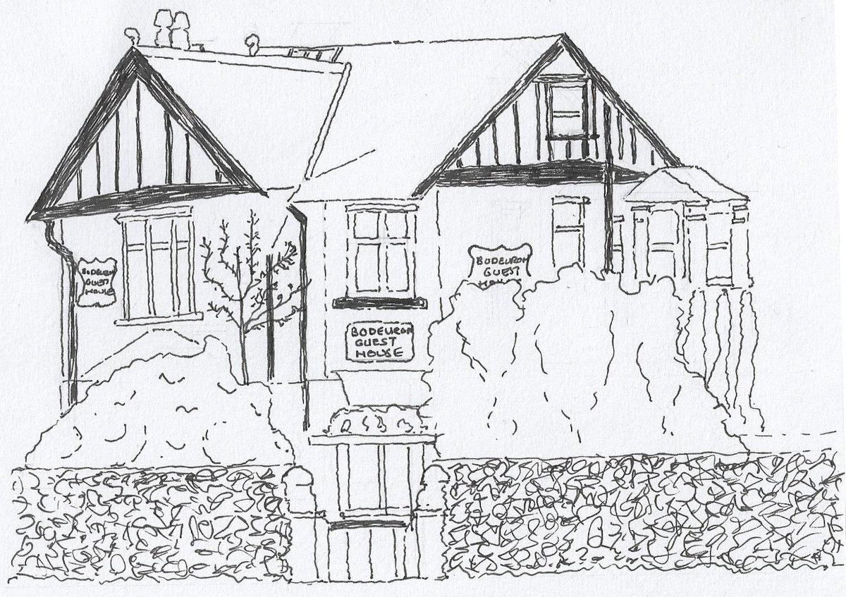bodeuron's tweet photo. An amazing drawing of Bodeuron Guest House by one of our guests. #Llandudno #GuestHouse https://t.co/zUIEAoZwkv
