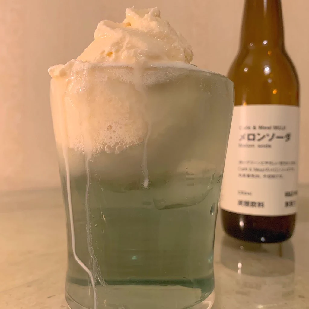 激推ししたいもの。【無印良品の瓶メロンソーダ。(¥290)】おうちカフェにもお勧め。