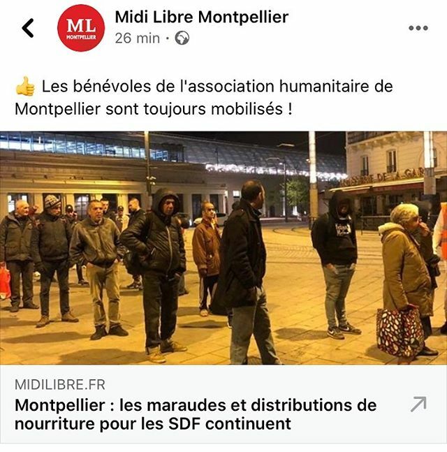 HumanitaireMtp's tweet photo. 📄 Merci à @midilibre pour l’article : https://t.co/hxUAAuzXV4 
N’hésitez pas à nous rejoindre et prenez soin de vous !❤️ #mtp #midilibre #association #sdf #coronavirus #aide #solidarité https://t.co/xU4m0rp8CO https://t.co/FoUN6sifD7