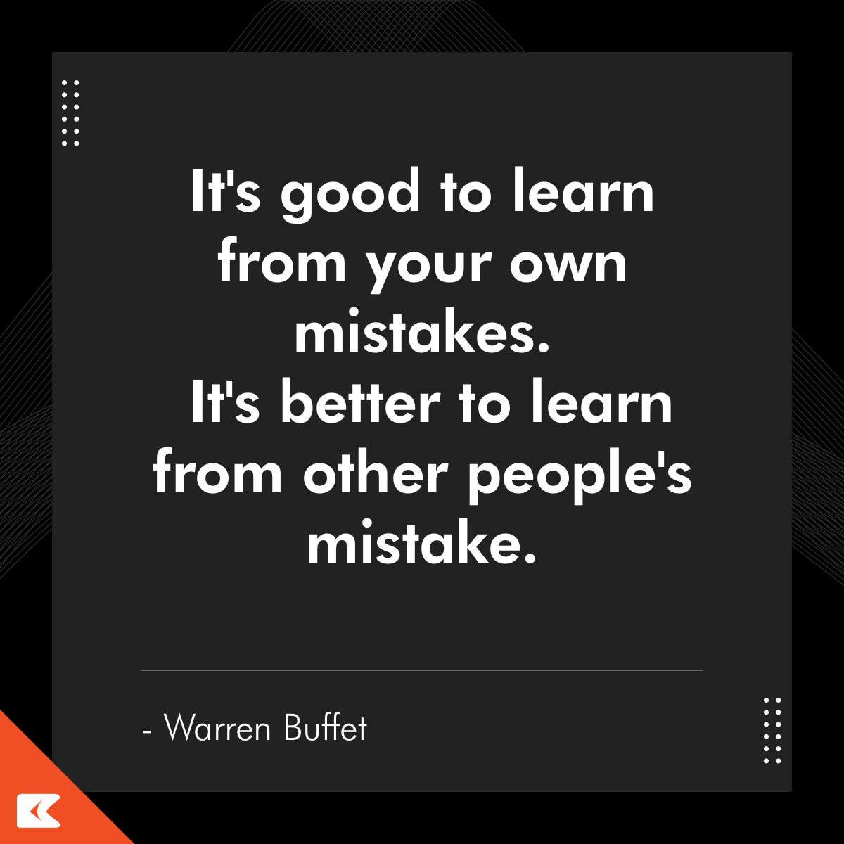 citrusbug's tweet image. Warren Buffet has got some serious advice for Programmers!
#warrenbuffet #programmerquote #webdevelopmentquote #softwaresayings