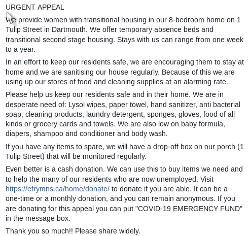 Elizabeth Fry Society of Mainland Nova Scotia tweet media