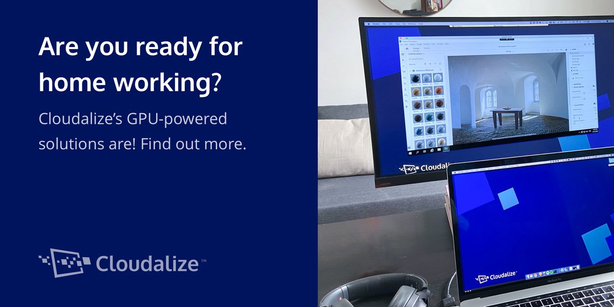 #WorkingFromHome: Is your business struggling with #BusinessContinuity? Are your students able for #RemoteLearning? <a href="/Cloudalize/">Cloudalize</a> has a safe, robust and collaborative solution for you! #GPU-powered #Cloud #DaaS! Click through to find out more  👉: hubs.ly/H0nJ8Bt0