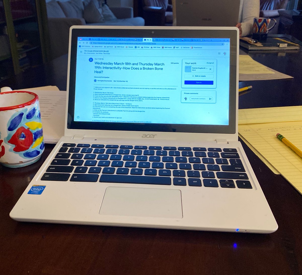 Day 4 of WNYMS Remote Learning.
Mr. Gagliardi is sitting in on 7th Grade STEAM Science this morning. 
#WNYMS @WNY_MS  #WNYSchools <a href="/WestNYSchools/">West New York School District</a> <a href="/SuperintClara/">Clara Herrera</a>