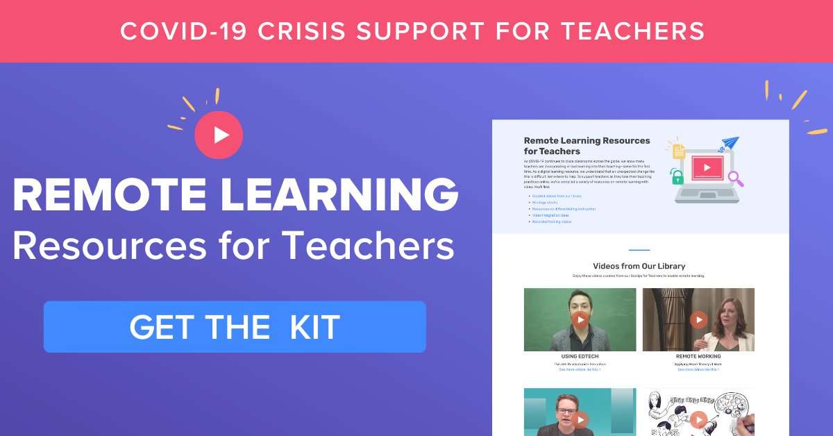 truman_josh's tweet photo. If your school is closed and you need resources for #remotelearning, we've put together a free toolkit for teachers https://t.co/hJTZ4joz54 #virtualschool #covid19response https://t.co/wa194SYmIt