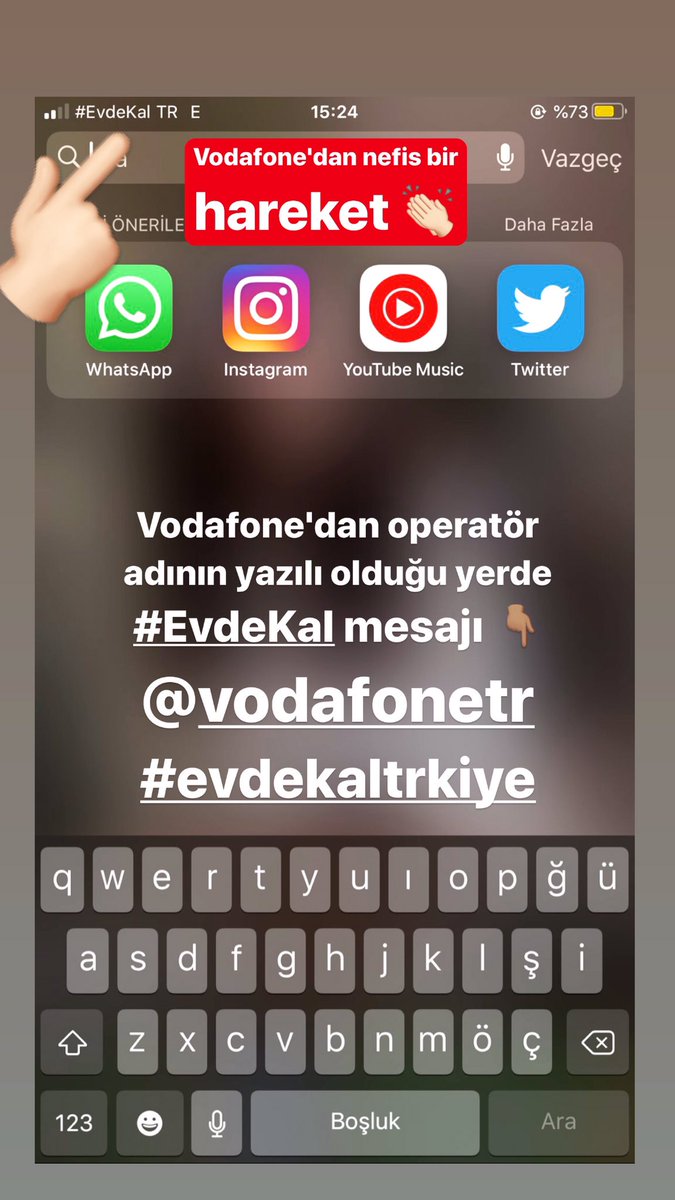 Vodafone'dan nefis bir hareket #EvdeKal