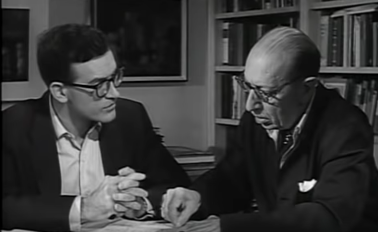 ClassicalTV's tweet photo. Stravinsky talks with conductor Robert Craft in 1957: "I think of Apollo as the beginning of something new in my music...."
https://t.co/UTaTKsExpJ
#stravinsky #robertcraft #composer #conductor #classicalmusic #apollo #musagete https://t.co/5fM4s4FJI6