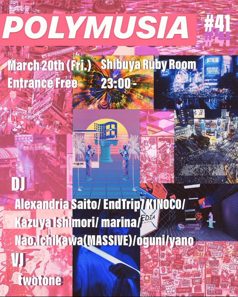 djyano1202's tweet photo. 明日はこの2本！！
デイは@bar_shifty で #GRIT はスペシャルJナイト！
ナイトは@RUBYROOMshibuya で #POLYMUSIA 最高のTECHNOパーティーです😆
3連休だし、ちゃんと予防して外で遊びましょうー😆 https://t.co/902sZu0kS2