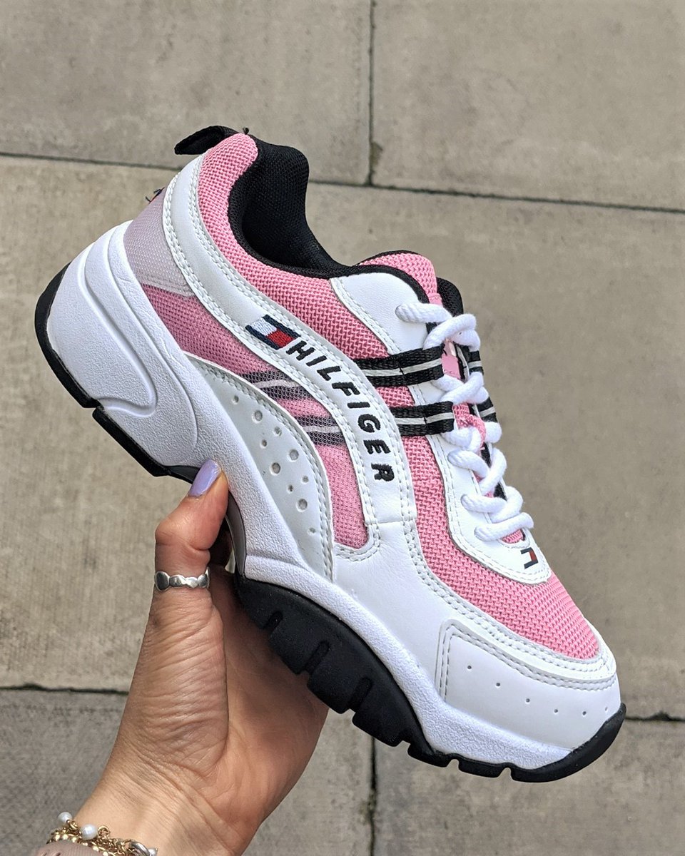 tommy hilfiger pink trainers