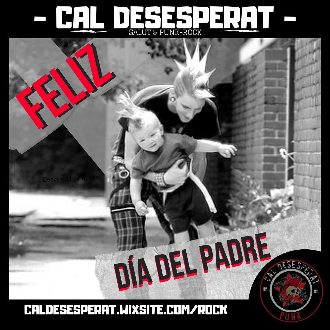 🤘🏽19 MARZO🤘🏽
•
Hoy es el dia de los padres más punkis!! FELIZ DÍA DE LOS PADRES PUNKIS!🤘🏽
•
📍caldesesperat.wixsite.com/rock