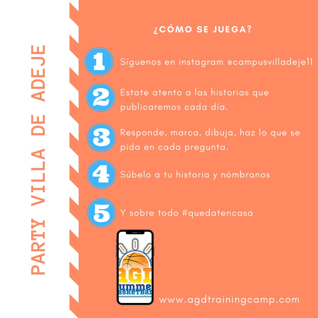 adeje_x's tweet photo. 🏀🎤💃🏼🎲🏆🕺🏼🎨 PARTY VILLA DE ADEJE ‼️🔝
-
Les proponemos este juego para hacer más amena la estancia en casa🏠. Se original, creativo y pásatelo bien💃🏼🕺🏼. Estate atento a nuestro instagram para más información📲 #mequedoencasa - 🔗https://t.co/qq4no8uNnB - https://t.co/lnF6nRZd4n