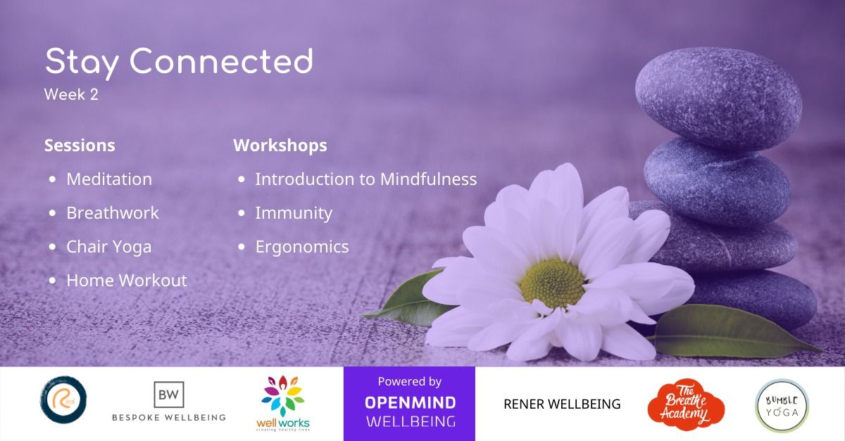 Lyfe_technology's tweet photo. How are you staying connected &amp; keeping well while working from home?

Complimentary virtual wellness offerings power by OpenMind, delivered by our generous service partners volunteering their time. 

Register to sessions: https://t.co/bWtKJjRJic

#workingfromhome #wellbeing https://t.co/YtmJswt0VJ