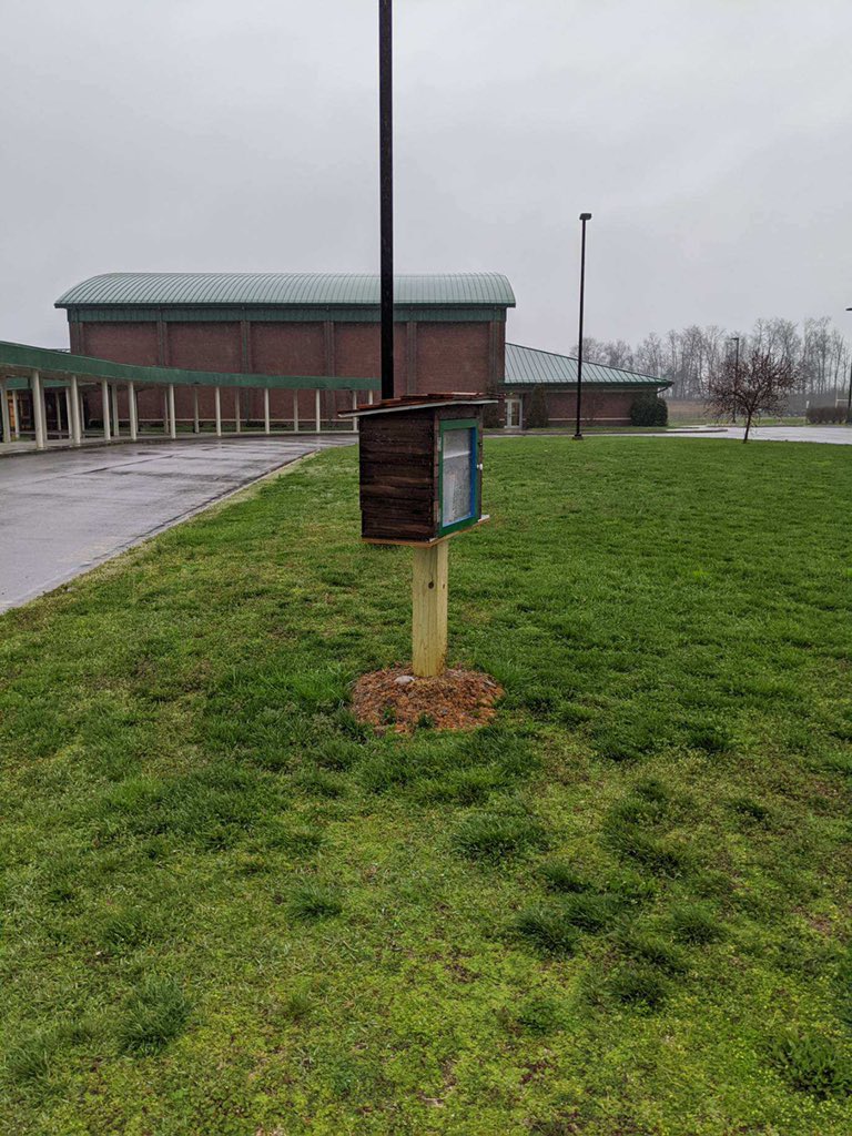 Need a book? Drive up and take one at <a href="/GrandviewES/">Grandview School</a>! Our lending library is stocked &amp; available for everyone! The library is located in our bus loop. Have books to share? Leave them for others to enjoy! GV staff will be working to keep our library stocked during the closure!