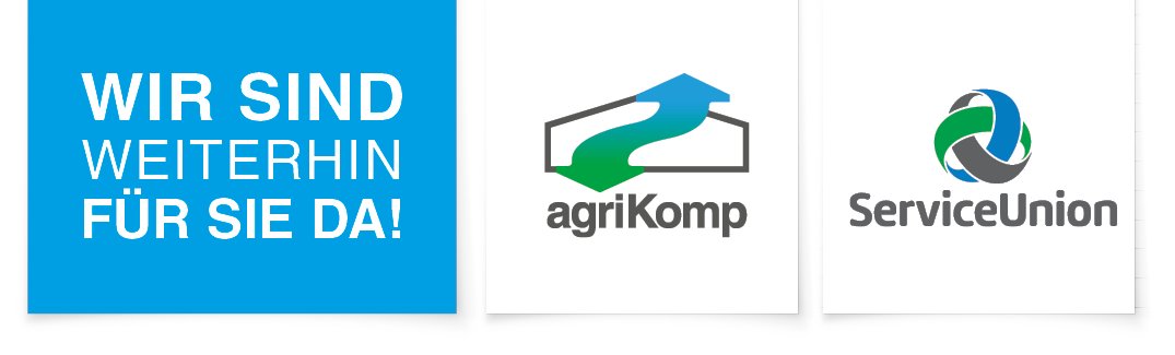 Die aktuelle Situation verlangt uns einiges ab, aber wir sind sehr gut vorbereitet und haben Maßnahmen umgesetzt, welche einen zuverlässigen Weiterbetrieb gewährleisten. Mehr dazu unter agrikomp.com/de/