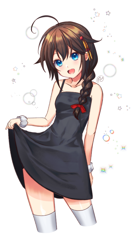 時雨(艦これ) ,時雨改二 「白ワンピ時雨・黒ワンピ時雨 #艦これ
あなたはどちら派? 」|壱十九 / illustratorのイラスト