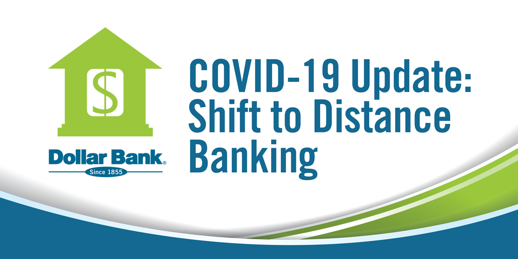 Dollar_Bank's tweet photo. Beginning Friday, March 20, 2020, for public safety, Dollar Bank will shift to “Distance Banking” which emphasizes the use of drive-thru, digital, mobile and telephone banking services, limiting lobby traffic. For more information, visit https://t.co/sXM7QjRQTI. https://t.co/3OiTUTpdfs