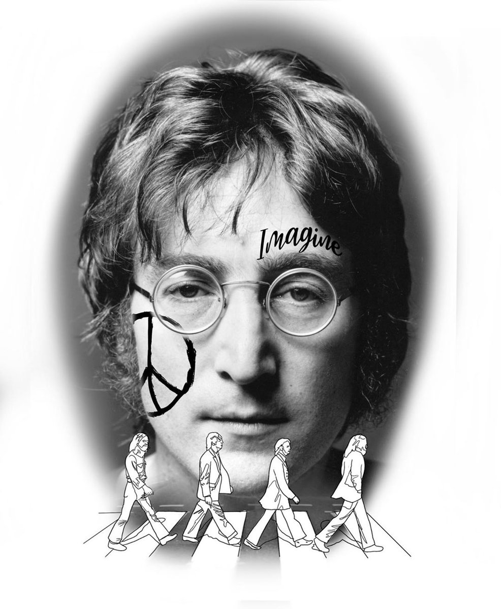 My Imagine quote tattoo got this awhile back before I knew about this  subreddit though yall would appreciate it  rJohnLennon