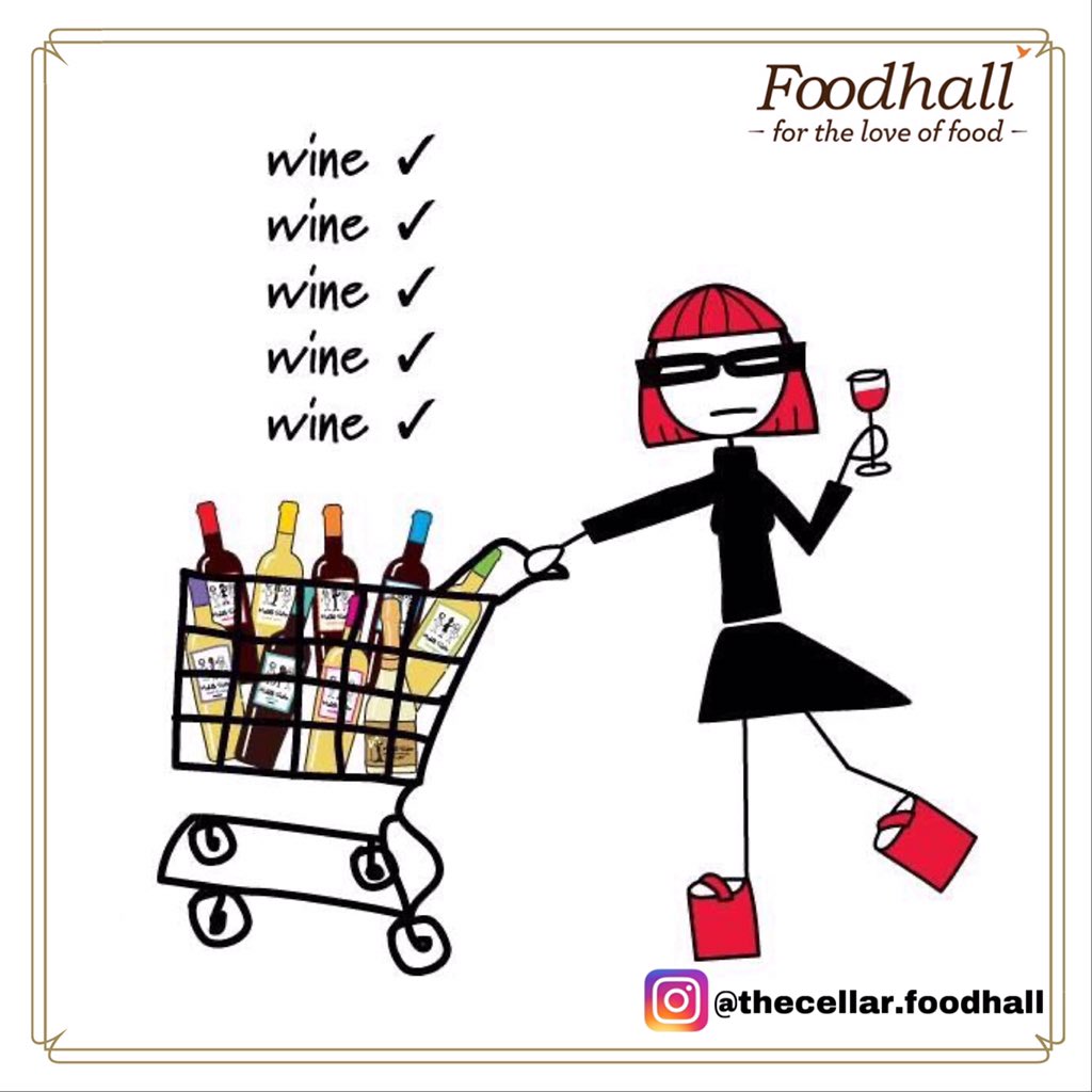 When they tell a wine lover to stock your house with all the essentials during this time of isolation.⁣ #ButFirstWine 
#winelover #socialdistancing ⁣
⁣#mumbai #india #winelovers #workingfromhome The Cellar <a href="/FoodhallIndia/">Foodhall India</a> Linking Road.