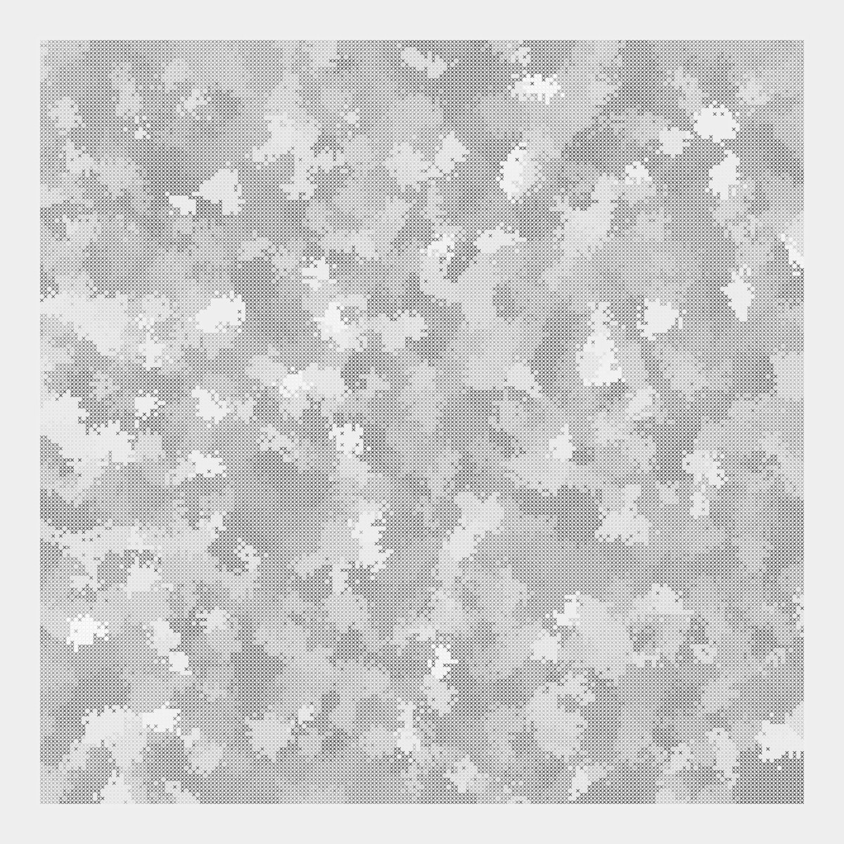 satoshi_aizawa's tweet photo. fuzzy clustering of grid points, with K=1000. https://t.co/qgSLgl50mL