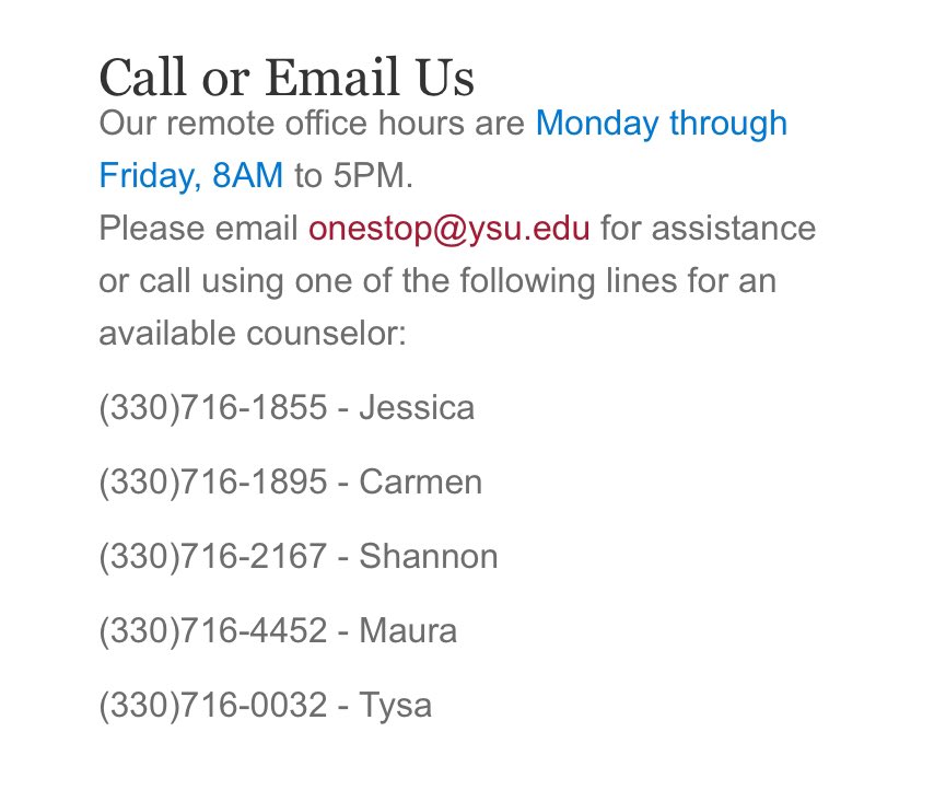 YSUOneStop's tweet photo. ‼️The Penguin Service Center will be working remotely until further notice. Our numbers may have changed but we are still here to help with anything you need as you navigate through the rest of the semester! #goguins https://t.co/0TxyuEFY3P