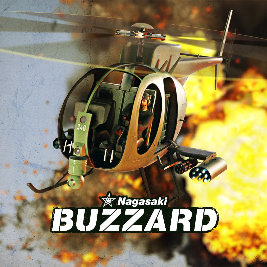 تويتر Rockstar Games على تويتر The Nagasaki Buzzard Fast Agile And Heavily Weaponized The Buzzard Sits Atop The Shopping List Of Every Up And Coming Magnate This Week Get 40 Off The Buzzard