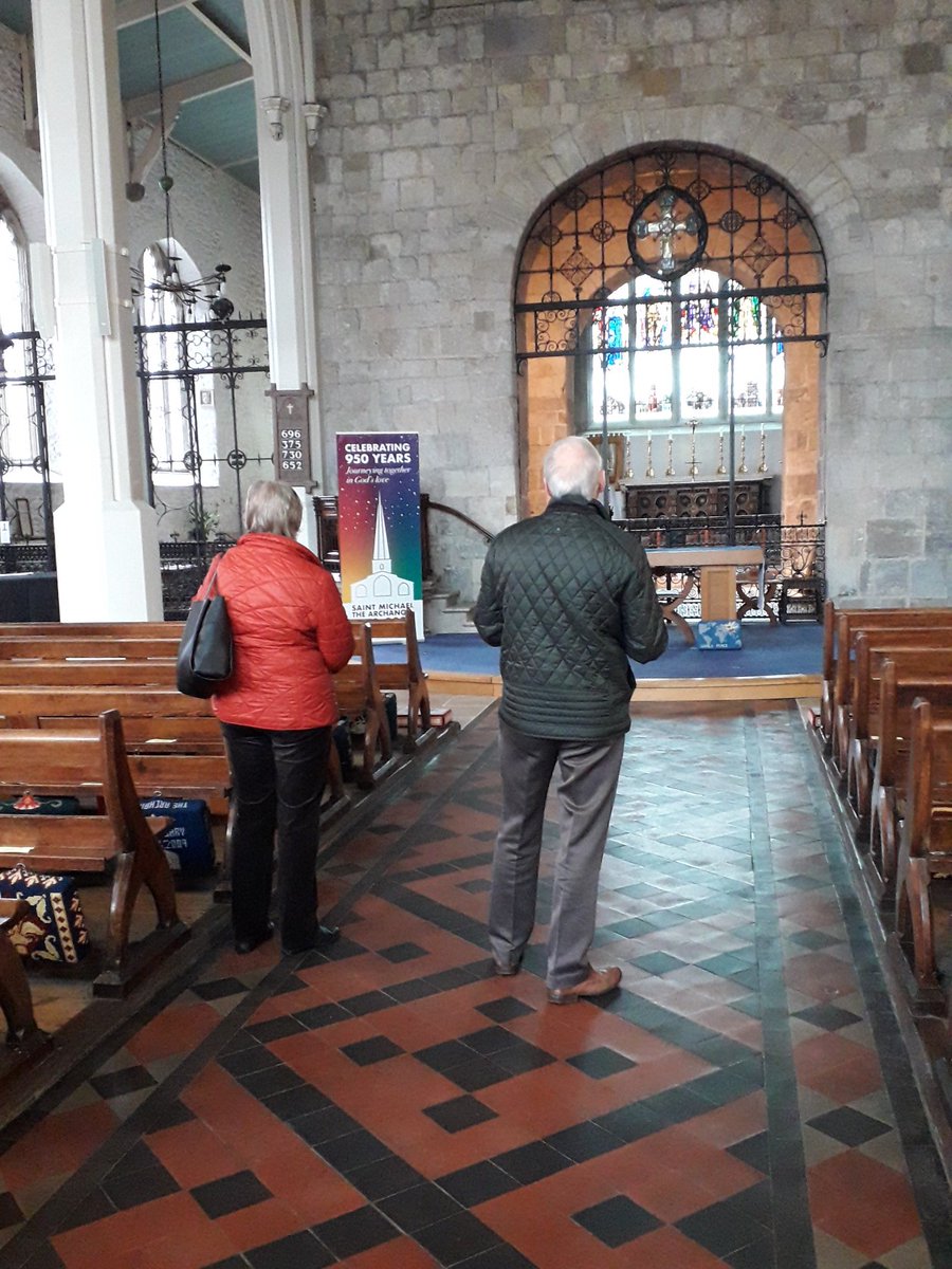Waiting at St Michael's Southampton to make a media interview, a couple arrived. They stood in the middle of the church and he sang out loud 'How great thou art'. Confidence in God in challenging times.