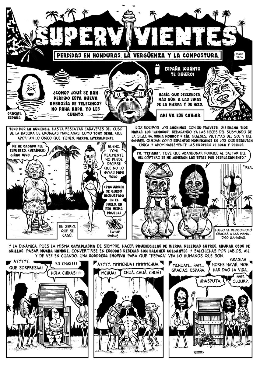 pedroveraOyP's tweet photo. Otro regalico para sobrellevar esta #CuarentenaTotal #CUARENTENA19M Otra historieta sutil y delicada que se publicó hace eones en @eljueves https://t.co/CfhN0lobz5