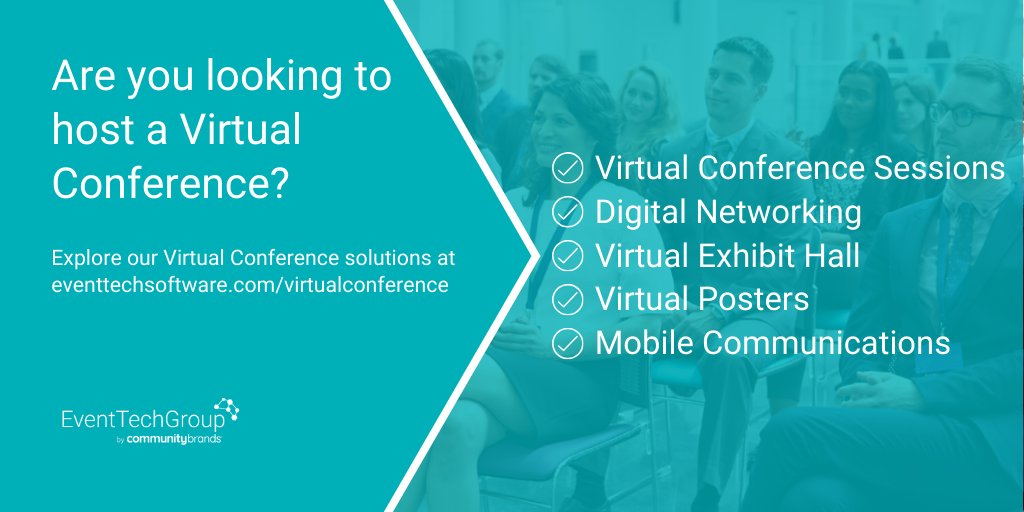 Looking to host a Virtual Conference?
We have the Virtual Conference Software you need. 

- Virtual Conference Sessions
- Digital Networking
- Virtual Exhibit Hall
- Virtual Posters
- Mobile Communications

Learn more at eventtechsoftware.com/virtualconfere…

#eventtechgroup #eventtech