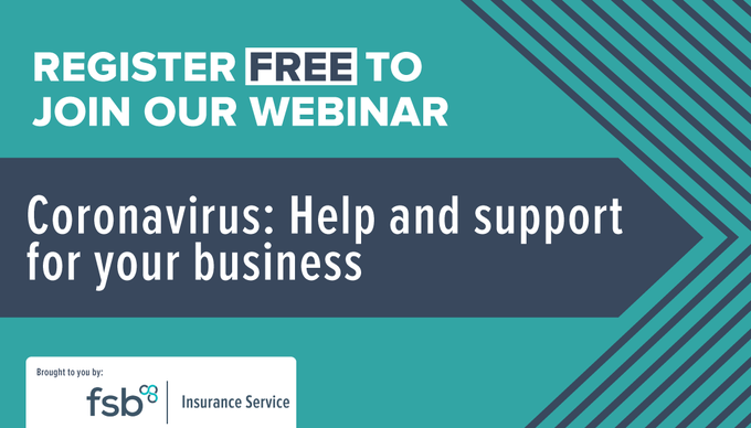 fsb_policy's tweet photo. There's still time to register for our webinar tomorrow at 11am. We will be providing advice to help small businesses and the self-employed deal with #coronavirus

Tweet us your questions or concerns using the #FSBhelp and register at https://t.co/fSqmavHKae https://t.co/iCq6G6jKBG