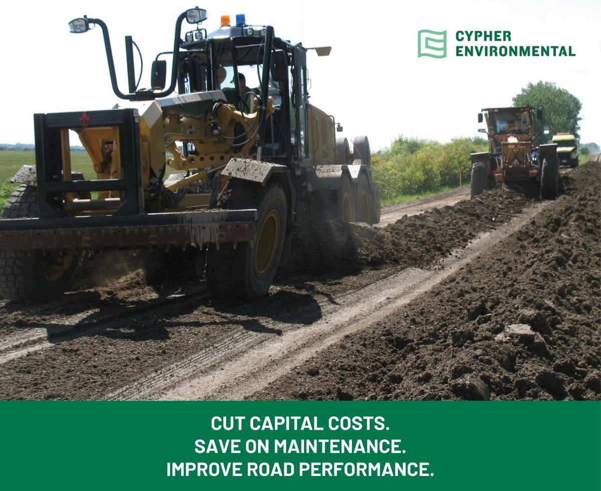 CypherEnv's tweet photo. If you’re interested in getting our environmentally friendly and cost-effective road stabilization product, contact us on our website. 📲https://t.co/z76ruIALqU
#ecofriendly #roads #roadconstruction #roadstabilization #cleantech #cdnbiz #innovation https://t.co/DGnNDDEH6Z