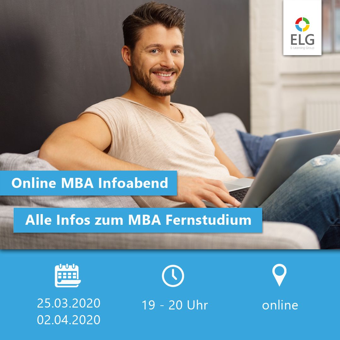 Unser Online MBA Infoabend findet wie gewohnt statt. In 60 Minuten erfahrt ihr alles zum MBA Fernstudium.

Die nächsten Termine:
25.03.: MBA Programme in Kooperation mit FH des BFI Wien
02.04.: MBAs in Kooperation mit FH Burgenland

Weitere Infos unter: fernstudium.study