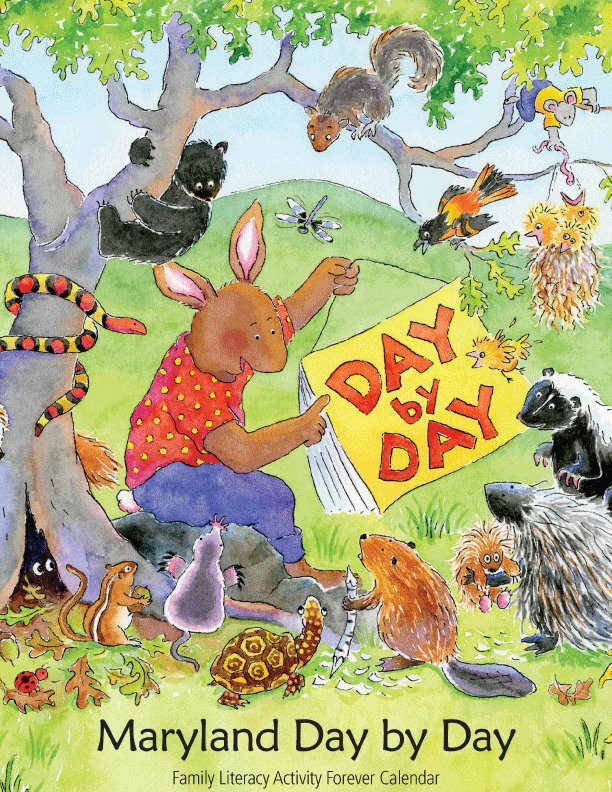 MDStateLibrary's tweet photo. The Maryland State Library has been working on an online version of our #DaybyDay literacy calendar!

You can find it here: https://t.co/JATIndRR3m.

#MDLibraries #LiteracyCalendar #FunFamilyTime

[Image: woodland animals looking at a calendar in the forest.] https://t.co/bsyPzSr974
