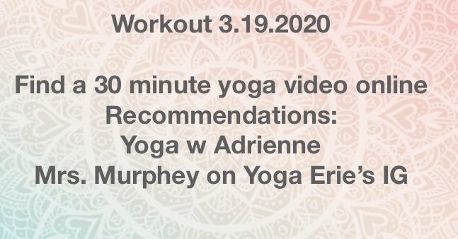 Day 4 Workout: 
Shoutout <a href="/JillCMurphey/">Jill Murphey</a>