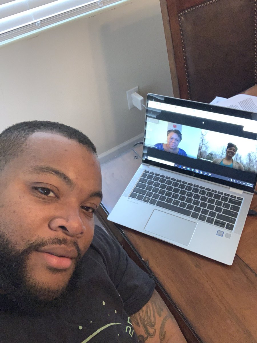 QuaviousWright's tweet photo. Daily Admin. Meeting!! #remotelearning #remoteplanning #bettertogether @jodyecallaway @makishawilliams #WLE https://t.co/VqGlrahyT9