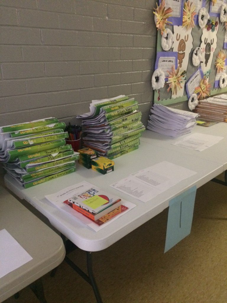 thefrostfalcons's tweet photo. Don’t forget packet pick-up again today from 9-11. We made packets for every student Pre-K -8, along with digital support. Thank you to everyone who picked up yesterday! We had an awesome turnout!! https://t.co/HkFdt378UR