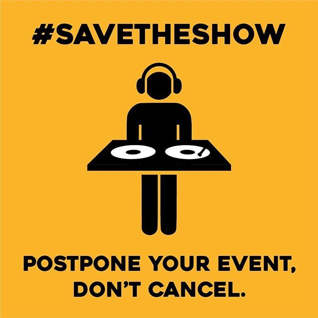 This too shall pass!  And we will be here to help you get the planning back on track.  We are rescheduling all events that need to be and we will see you soon! #savetheshow ift.tt/2WpJLB5
