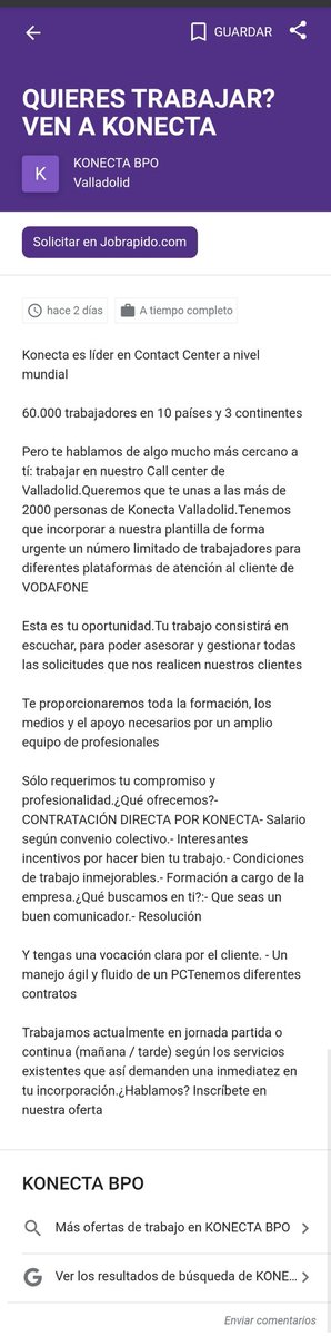 Noelia_Ota's tweet photo. Es alucinante, no se preocupan de la salud de sus trabajadores y encima buscan aún más trabajadores a los que poner en riesgo al mayor número de personas posible. #konectavirus https://t.co/eBFfVzS6e1