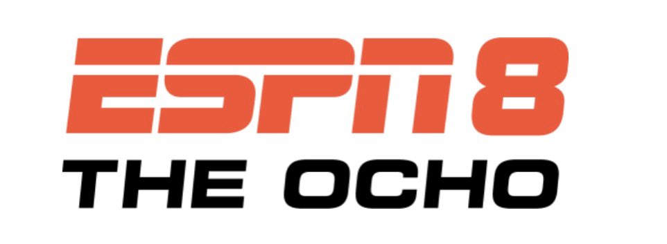 darrenrovell's tweet photo. ESPN announces it is turning ESPN2 into “ESPN 8: The Ocho” this Sunday. Sports include death diving, cup stacking, stone skipping and cherry pit spitting. https://t.co/2Wva5GKx2v