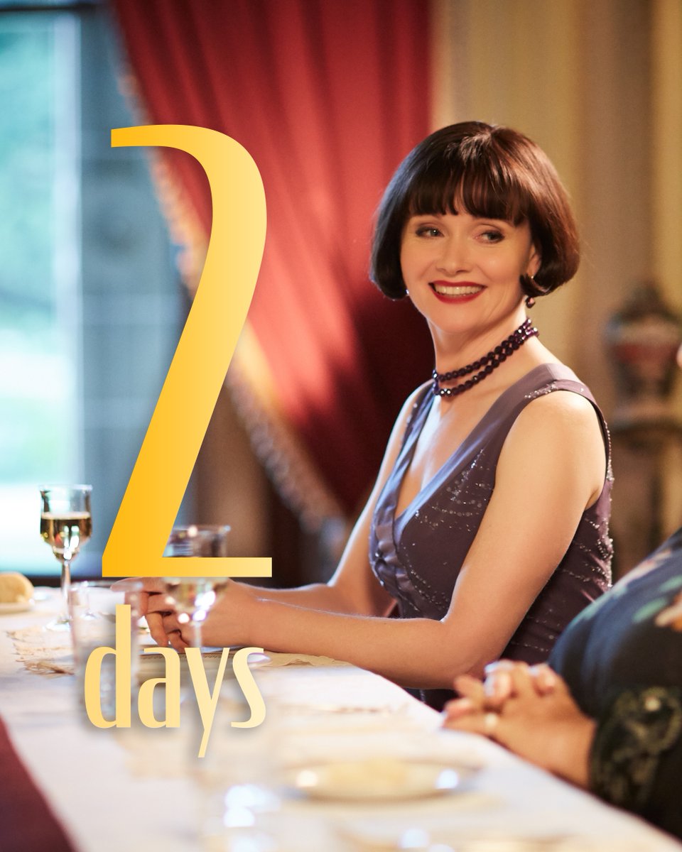 AcornTV's tweet photo. Miss Fisher fans helped make it happen, and now it’s almost here! Only 2 more days until the new Miss Fisher and the Crypt of Tears movie comes to Acorn TV.  Watch it beginning Monday, March 23! 📽️ #MissFisherMovie https://t.co/ZSc0uXQ83C